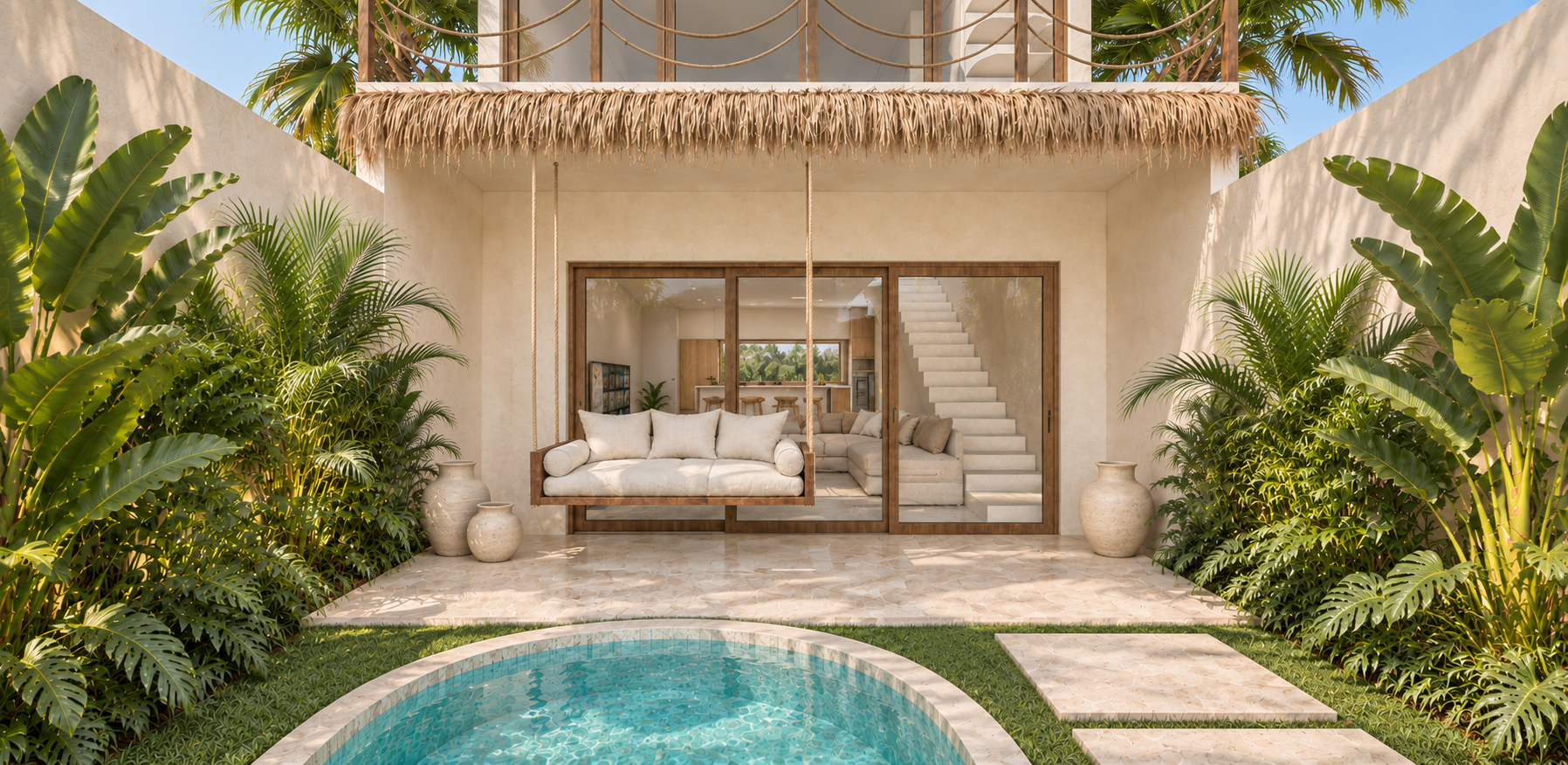 outdoor on villa